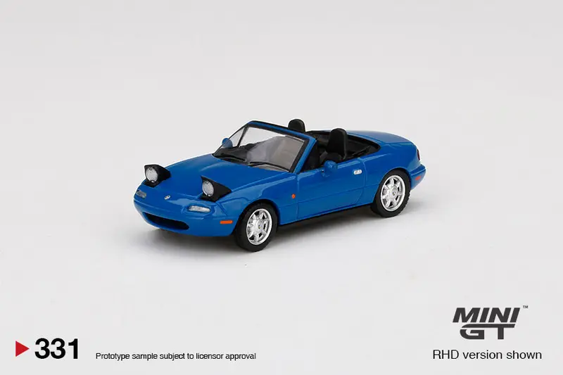 1:64 Mazda Eunos Roadster Na (Mx-5) Miata -- Mariner Blue -- Mini Gt 2