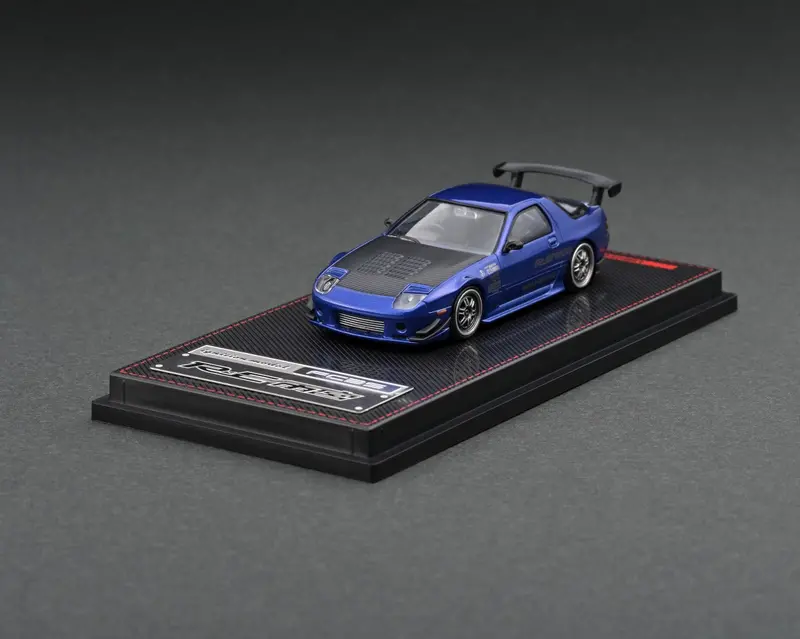 1:64 Mazda Rx-7 (Fc3s) Re Amemiya -- Blue Metallic -- Ignition Model 1