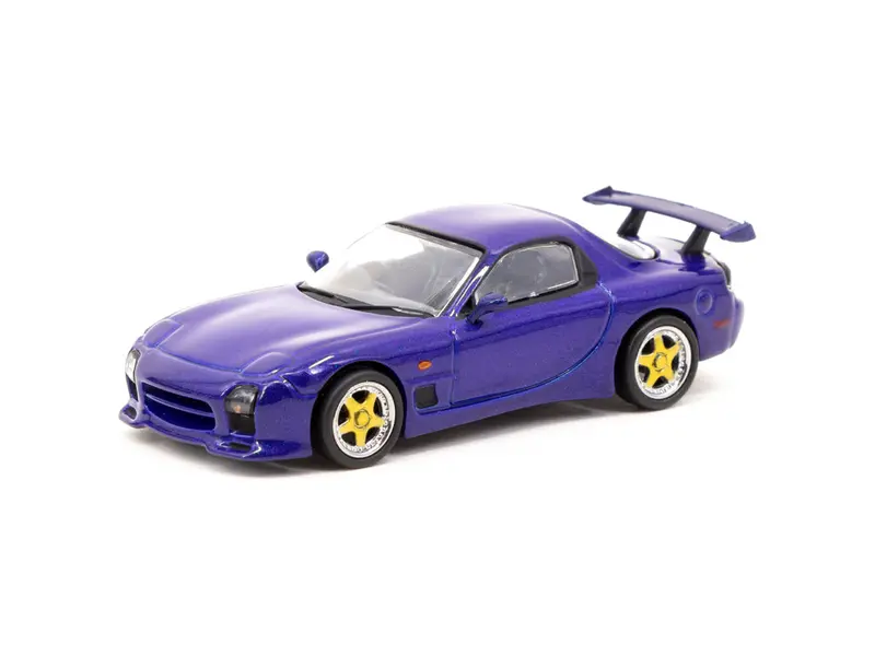 1:64 Mazda Rx-7 (Fd3s) Mazdaspeed A-Spec -- Innocent Blue Mica -- Tarmac Works 1