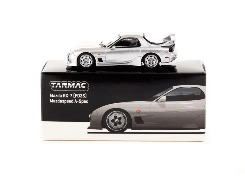 1:64 Mazda Rx-7 (Fd3s) Mazdaspeed A-Spec -- Silver Stone -- Tarmac Works 1