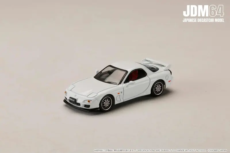 1:64 Mazda Rx-7 (Fd3s) Spirit R Type A -- Pure White -- Hobby Japan 1