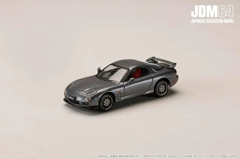 1:64 Mazda Rx-7 (Fd3s) Spirit R Type A -- Titanium Grey Metallic -- Hobby Japan 1
