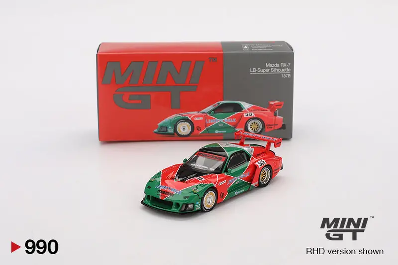 1:64 Mazda Rx-7 Lb-Super Silhouette -- 787B Livery -- Mini Gt Mgt00990 1