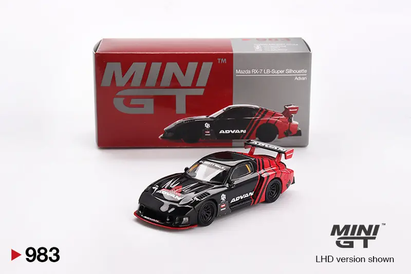 1:64 Mazda Rx-7 Lb-Super Silhouette -- Advan -- Mini Gt Mgt00983 1