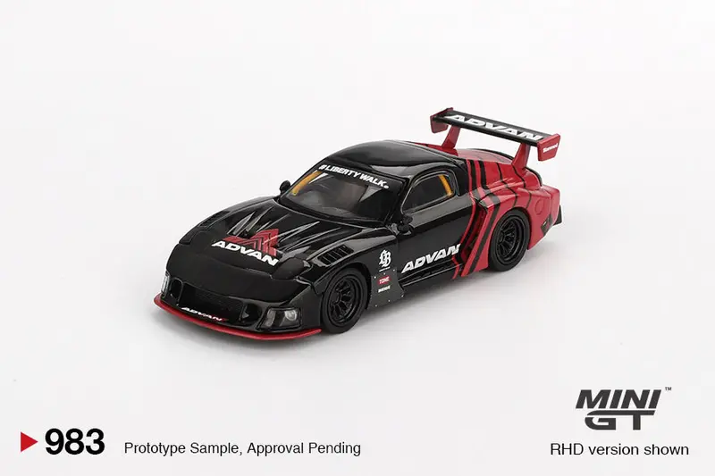 1:64 Mazda Rx-7 Lb-Super Silhouette -- Advan -- Mini Gt Mgt00983 2