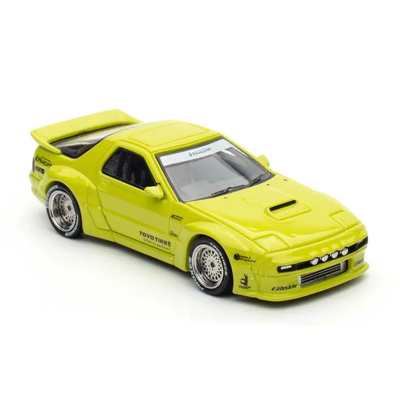 1:64 Mazda Rx7 (Fc3s) "Pandem Aero" Widebody Kit -- Green -- Inno64 Expo Car 1