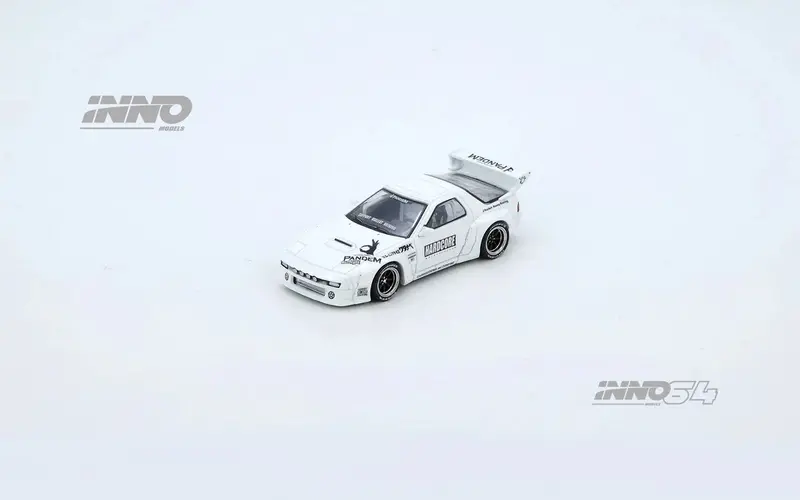 1:64 Mazda Rx7 (Fc3s) "Pandem Aero" Widebody Kit -- White -- Inno64 2