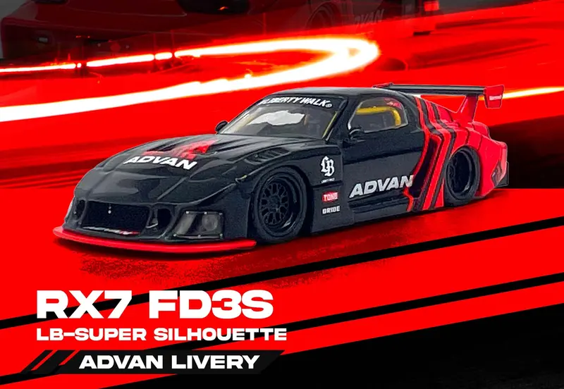 1:64 Mazda Rx7 (Fd3s) Lb-Super Silhouette -- Advan -- Inno64 1