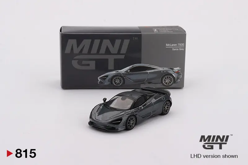 1:64 Mclaren 750S -- Saros Grey -- Mini Gt Mgt00815 1