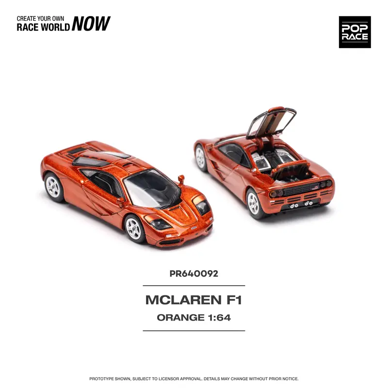 1:64 Mclaren F1 -- Orange -- Pop Race 1