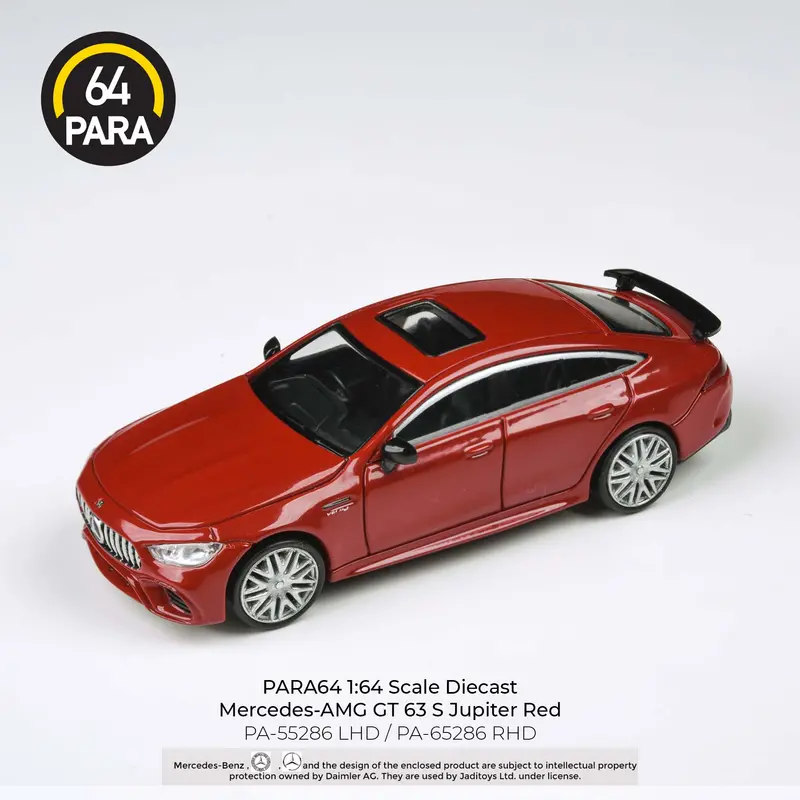 1:64 Mercedes-Amg Gt 63 S -- Jupiter Red -- Para64 1