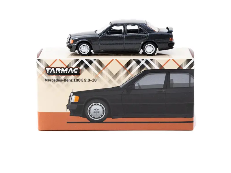 1:64 Mercedes-Benz 190 E 2.3-16 -- Blue-Black Metallic -- Tarmac Works 1