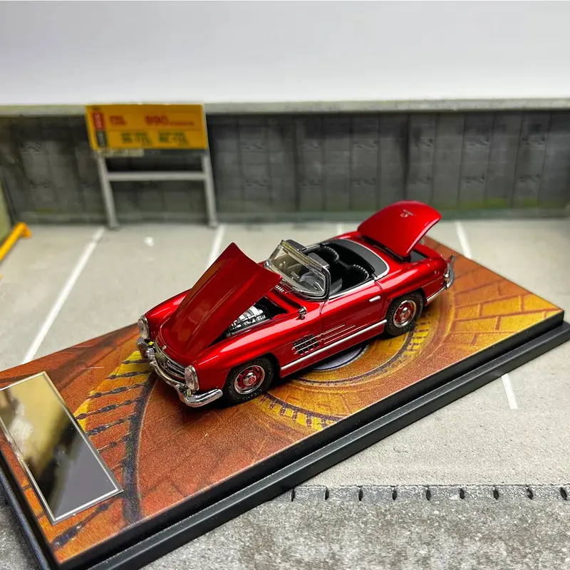 1:64 Mercedes-Benz 300Sl Roadster -- Red -- Zero Formula Club X Toy Father 1