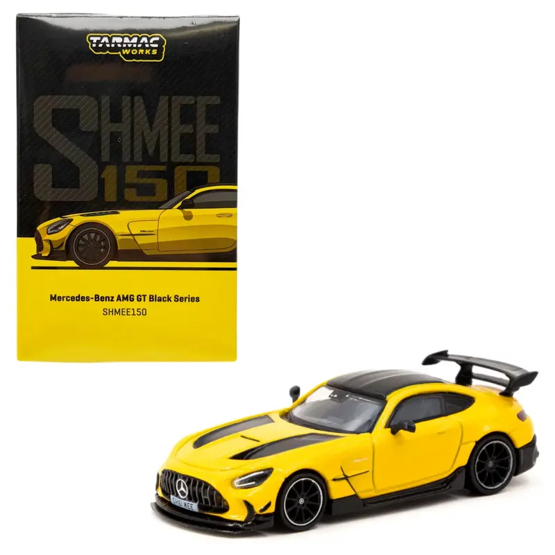 1:64 Mercedes-Benz Amg Gt Black Series -- Yellow Shmee150 -- Tarmac Works 1