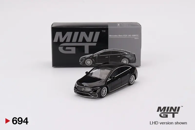1:64 Mercedes-Benz Eqs 580 4Matic -- Black -- Mini Gt 1