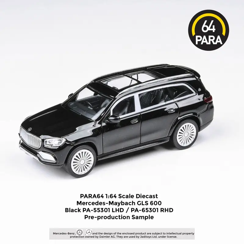1:64 Mercedes-Maybach Gls -- Black -- Para64 1