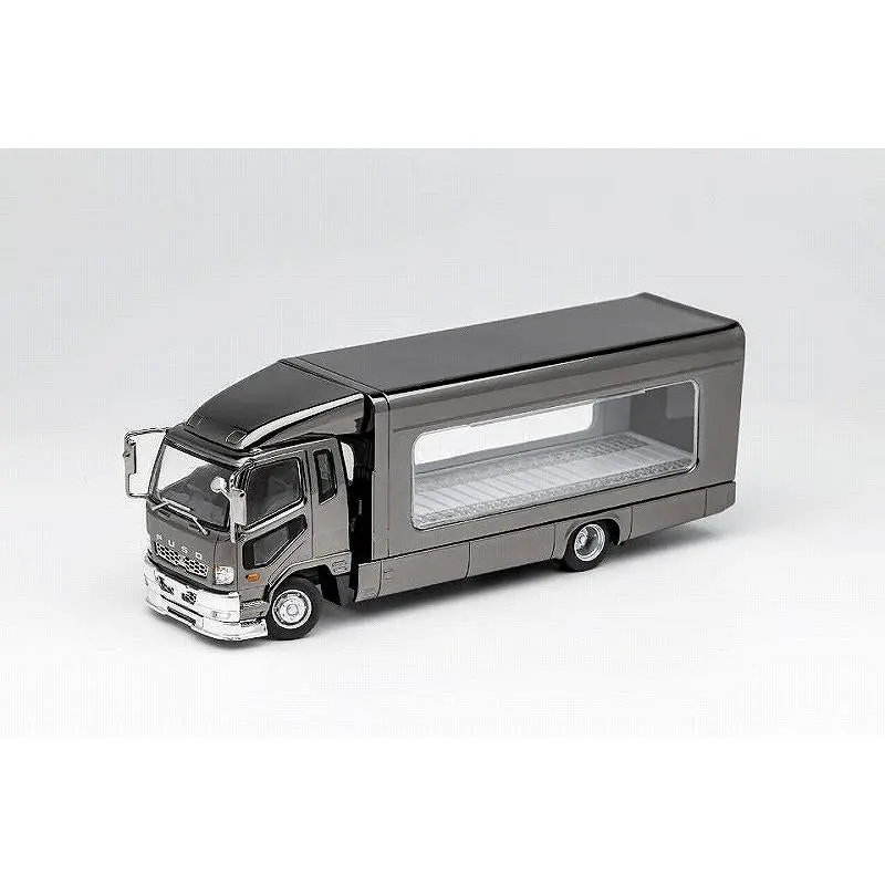 1:64 Mitsubishi Fuso Fighter (1024) Truck Car Transporter -- Grey -- Gcd 1