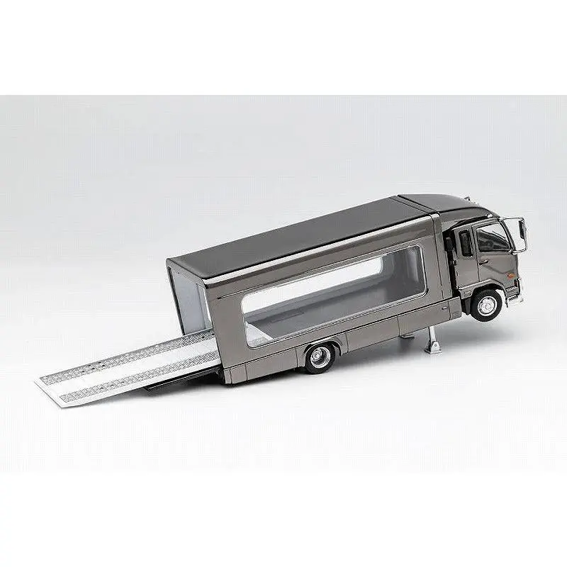 1:64 Mitsubishi Fuso Fighter (1024) Truck Car Transporter -- Grey -- Gcd 2