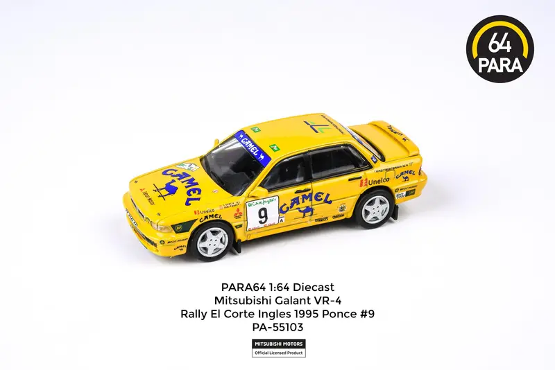 1:64 Mitsubishi Galant Vr-4 -- Rally El Corte Ingles 1995 Ponce #9 -- Para64 1