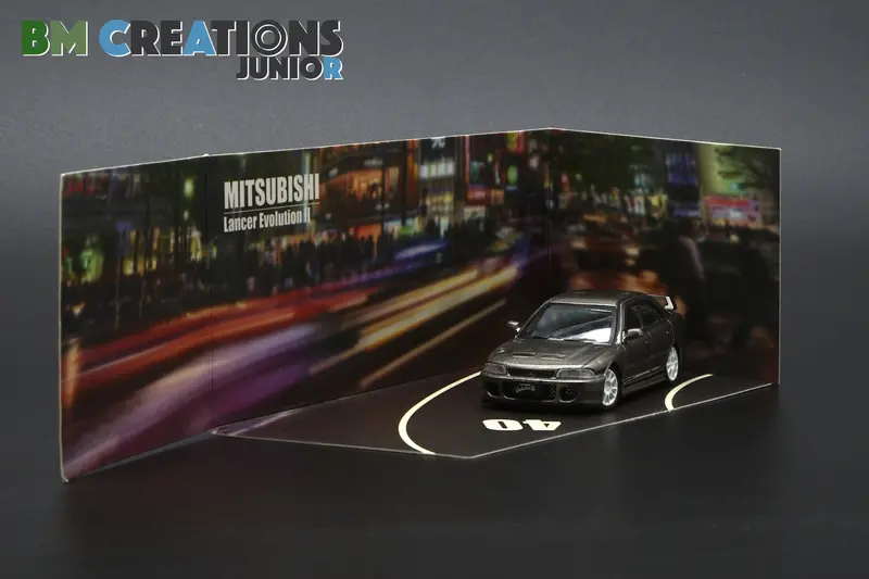 1:64 Mitsubishi Lancer Evo Ii (2) -- Silver -- Bm Creations 2