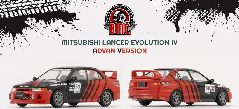 1:64 Mitsubishi Lancer Evo Iv (4) -- Advan -- Bm Creations 1