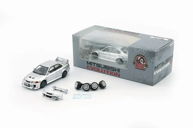 1:64 Mitsubishi Lancer Evo V / Vi (5/6) -- Silver -- Bm Creations 1