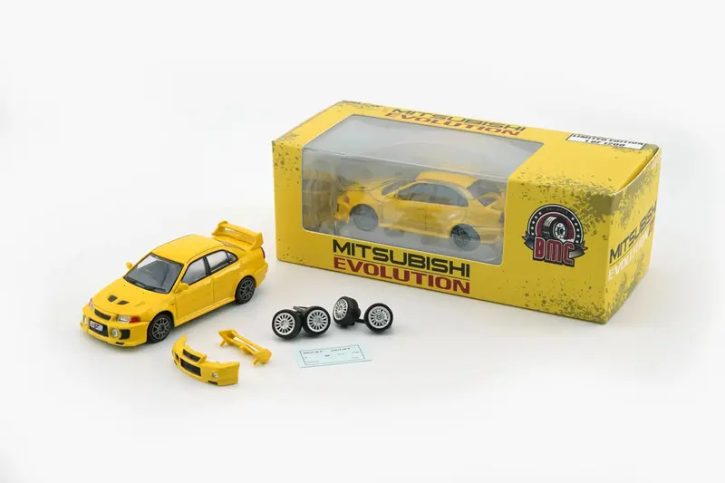 1:64 Mitsubishi Lancer Evo V / Vi (5/6) -- Yellow -- Bm Creations 1