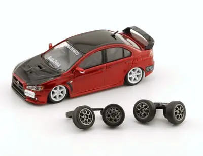 1:64 Mitsubishi Lancer Evo X (10) -- Red -- Bm Creations 1