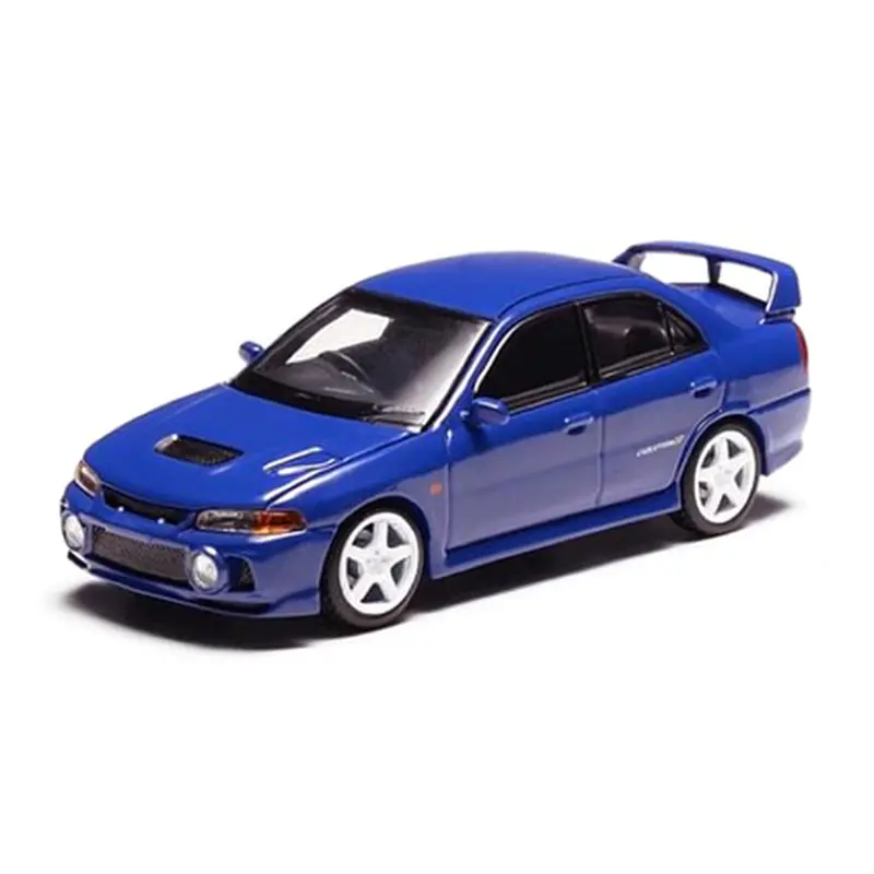 1:64 Mitsubishi Lancer Evolution Iv (4) -- Icelle Blue -- Motorhelix M64002 1