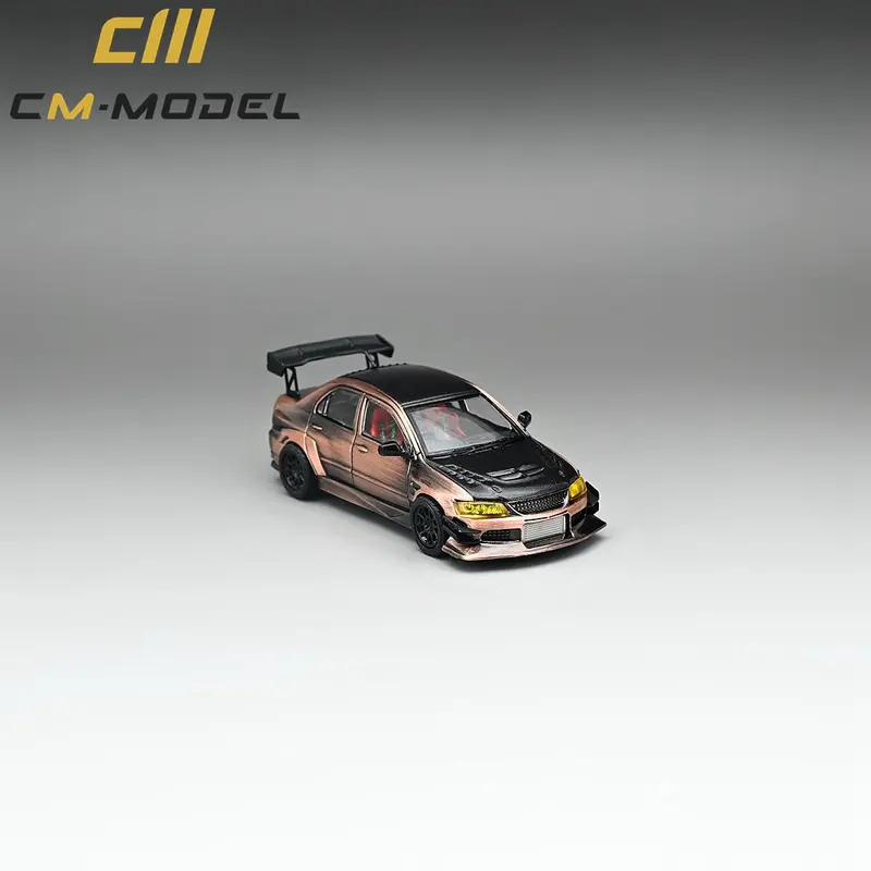 1:64 Mitsubishi Lancer Evolution Ix (9) Widebody -- Raw Bronze Carbon -- Cm-Model 1