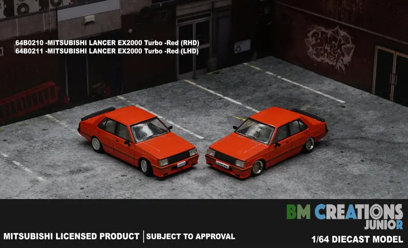 1:64 Mitsubishi Lancer Ex2000 Turbo -- Red -- Bm Creations 1
