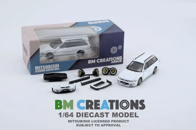 1:64 Mitsubishi Legnum Super Vr-4 -- White -- Bm Creations 1