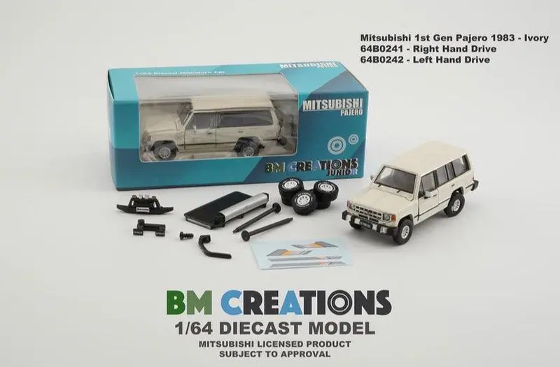 1:64 Mitsubishi Pajero (1St Gen) -- Ivory -- Bm Creations 1