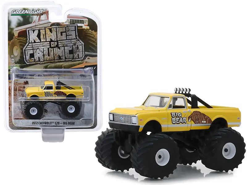 1:64 Monster Truck -- 1972 Chevrolet C20 -- Big Bear --  Greenlight 1