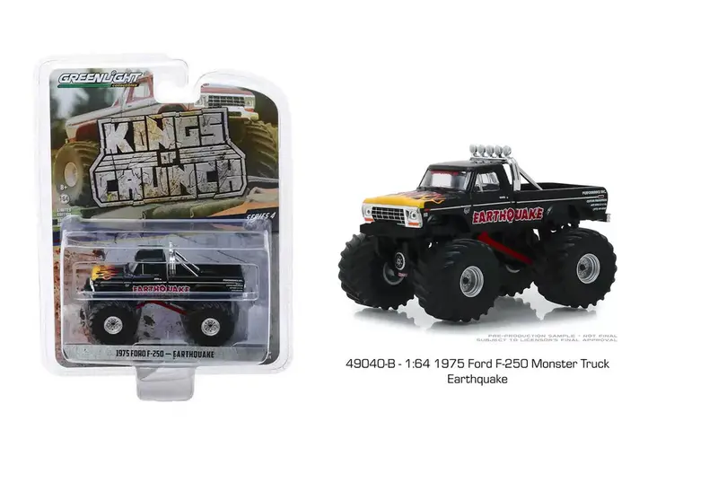 1:64 Monster Truck -- 1975 Ford F-250 -- Earthquake --  Greenlight 1