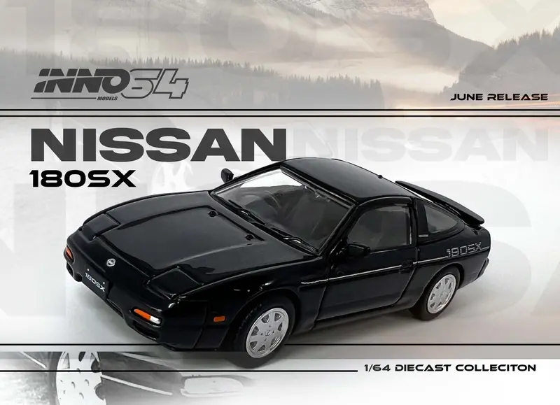 1:64 Nissan 180Sx -- Black -- Inno64 1