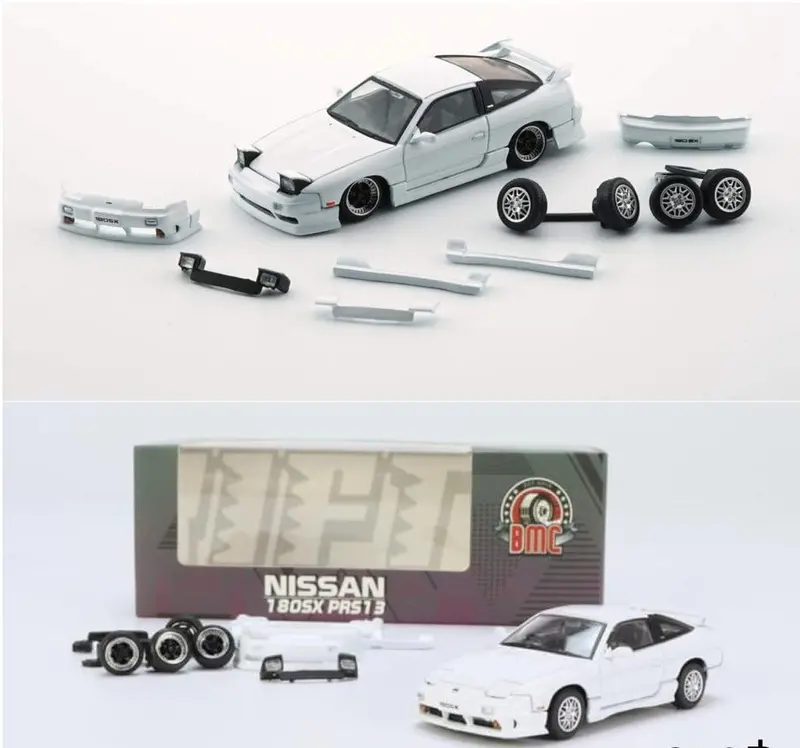 1:64 Nissan 180Sx (Prs13 Silvia) -- White -- Bm Creations 2
