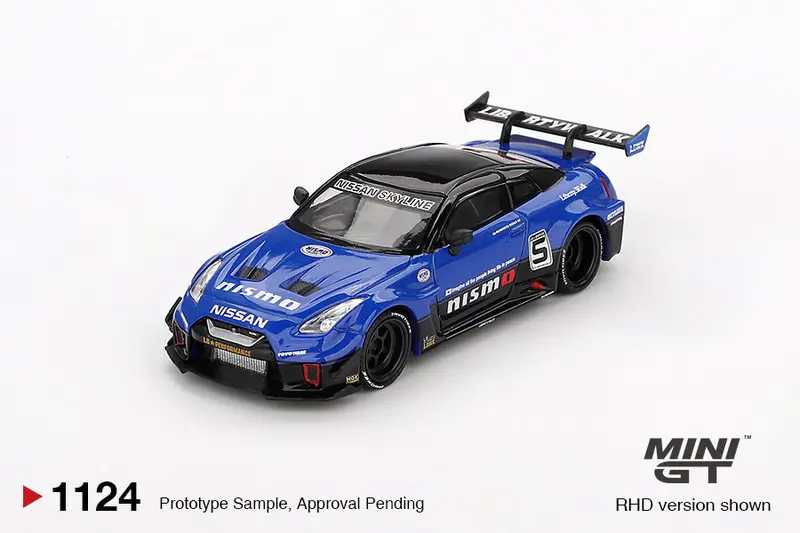 1:64 Nissan 35Gt-Rr Ver.12 Lb-Silhouette Works Gt -- Blue -- Mini Gt Mgt01124 2
