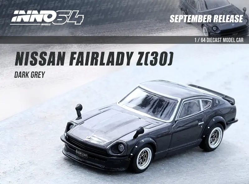 1:64 Nissan Fairlady 240Z (S30) -- Dark Grey -- Inno64 1
