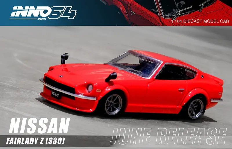 1:64 Nissan Fairlady 240Z (S30) -- Red -- Inno64 1