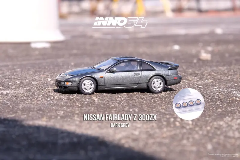 1:64 Nissan Fairlady 300Zx (Z32) -- Oxford Grey Metallic  -- Inno64 1