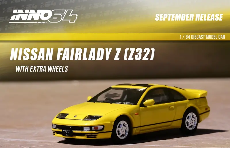 1:64 Nissan Fairlady 300Zx (Z32) -- Yellow Pearlglow -- Inno64 1