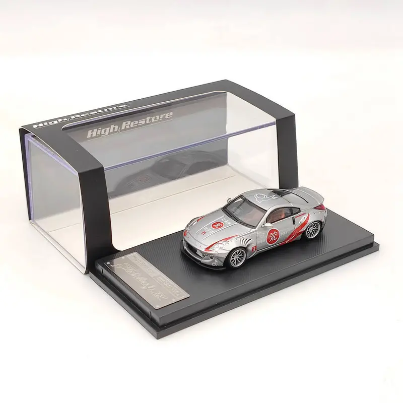 1:64 Nissan Fairlady Z (350Z) Rocket Bunny -- Silver -- High Restore 1