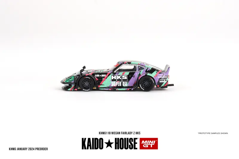 1:64 Nissan Fairlady Z Hks -- Kaido House X Mini Gt Khmg118 2