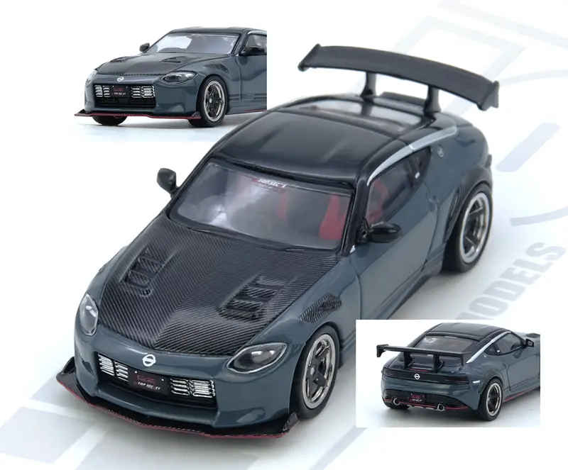 1:64 Nissan Fairlady Z (Rx34) Top Secret -- Stealth Grey -- Inno64 1