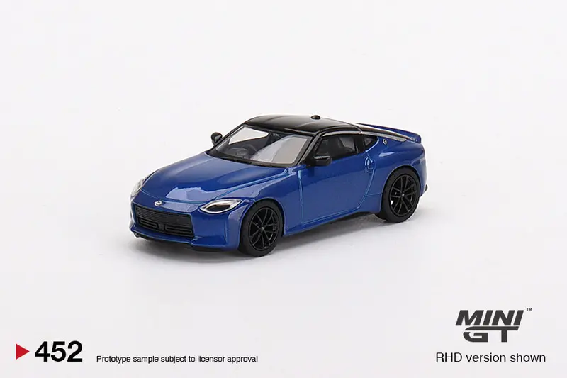 1:64 Nissan Fairlady Z Version St 2023 -- Seiran Blue -- Mini Gt 1