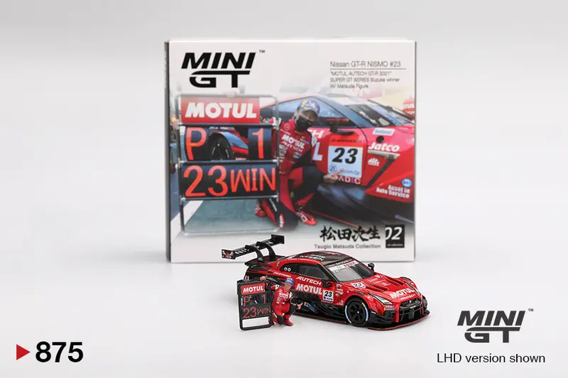 1:64 Nissan Gt-R Nismo Gt3 -- #23 Motul 2021 Super Gt Series -- Mini Gt Mgt00875 1