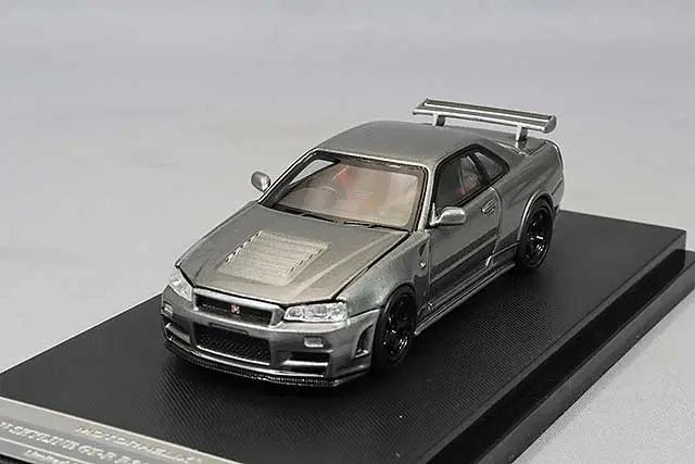 1:64 Nissan Gt-R (R34) Nismo Crs -- Gunmetal Grey -- Motorhelix 1