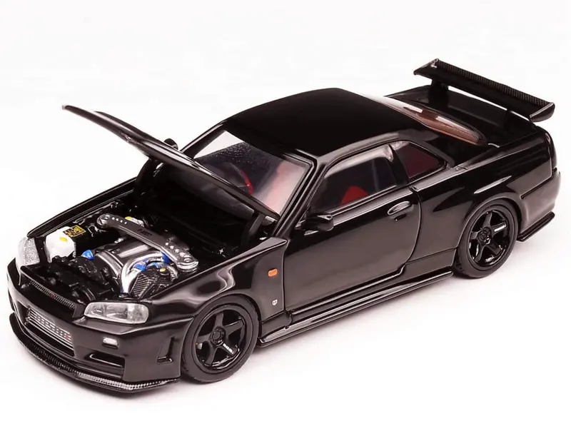 1:64 Nissan Gt-R (R34) Z-Tune -- Black Pearl -- Motorhelix 1