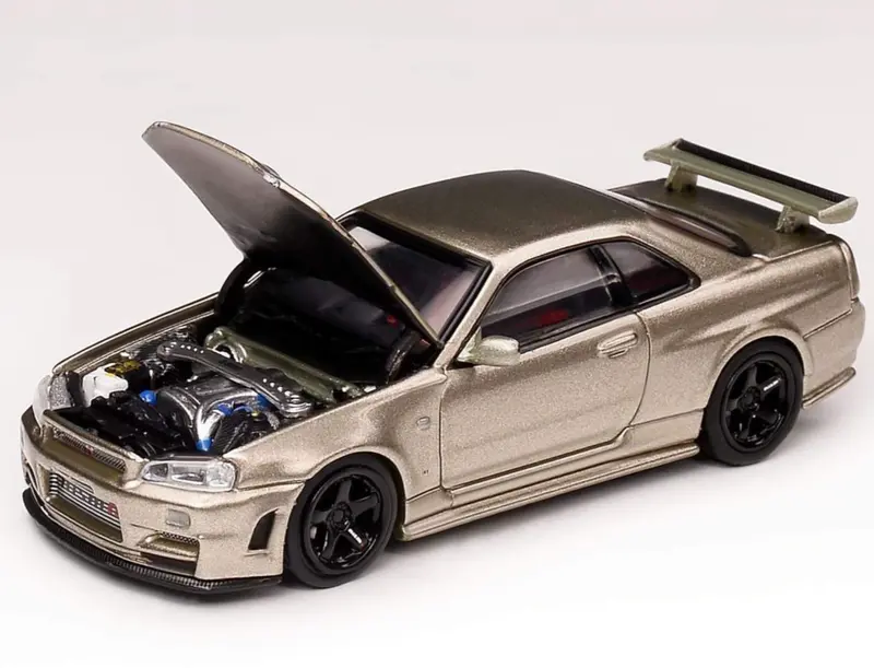 1:64 Nissan Gt-R (R34) Z-Tune -- Millennium Jade -- Motorhelix 1